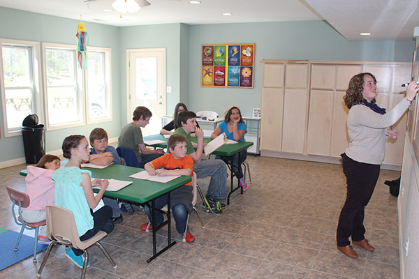 Children in classroom