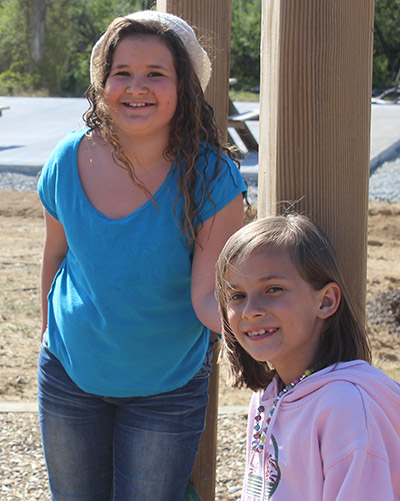 Girls on playground