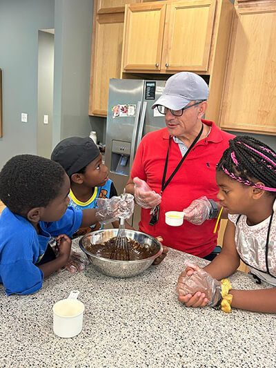 houseparent joe with kids